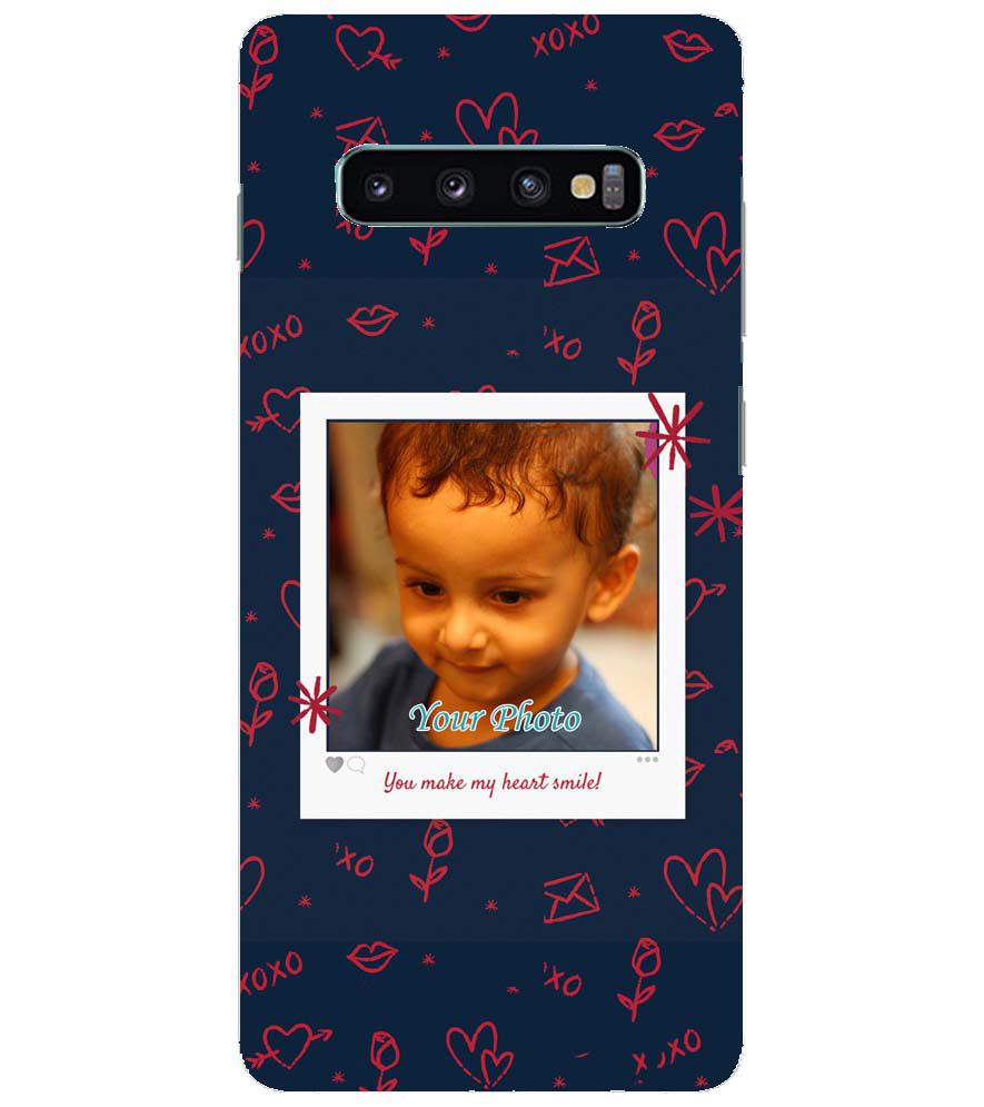 A0503-Heart Smiles Back Cover for Samsung Galaxy S10+ (Plus with 6.4 Inch Screen)