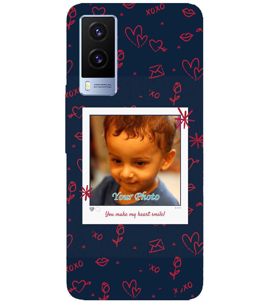 A0503-Heart Smiles Back Cover for Vivo V21e 5G