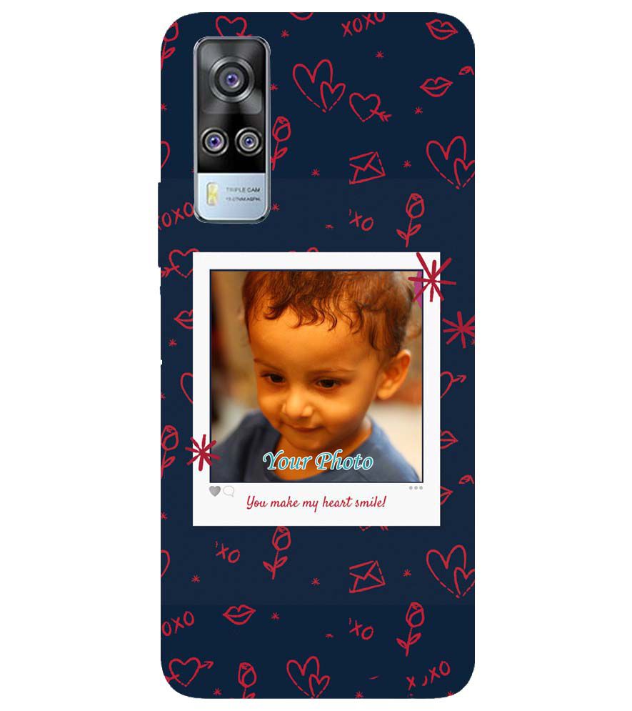 A0503-Heart Smiles Back Cover for vivo Y51 (2020, December)