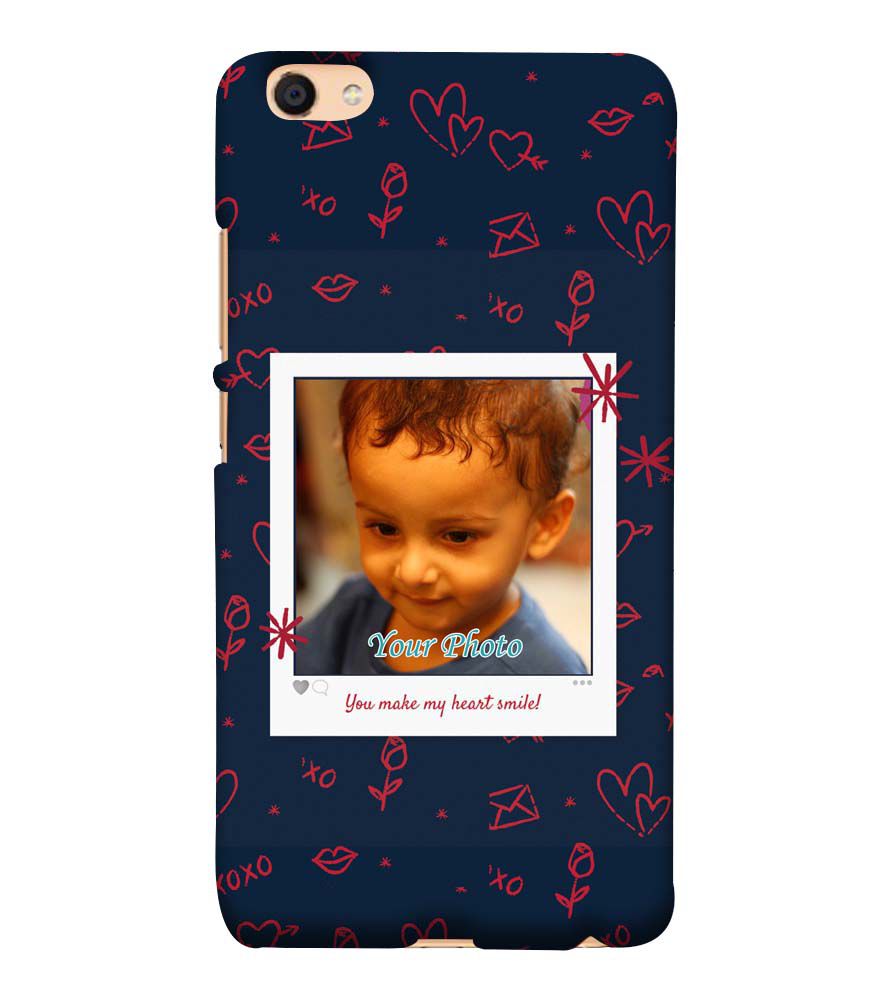 A0503-Heart Smiles Back Cover for vivo Y55s