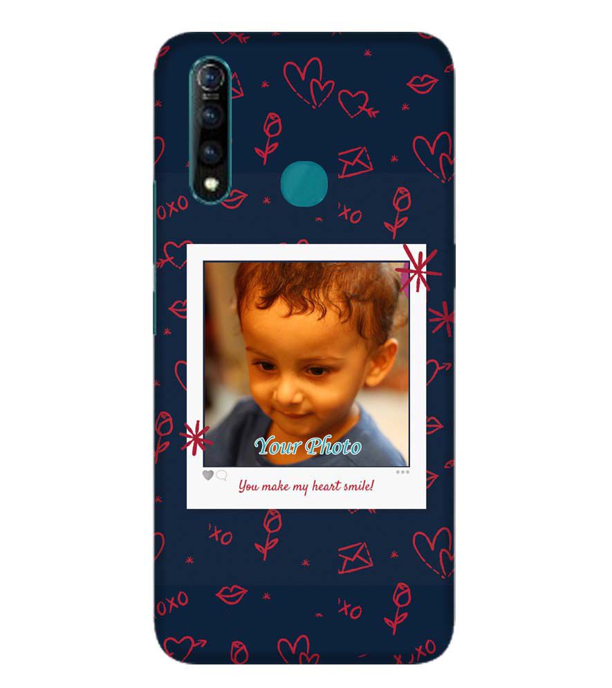 A0503-Heart Smiles Back Cover for Vivo Z1 Pro