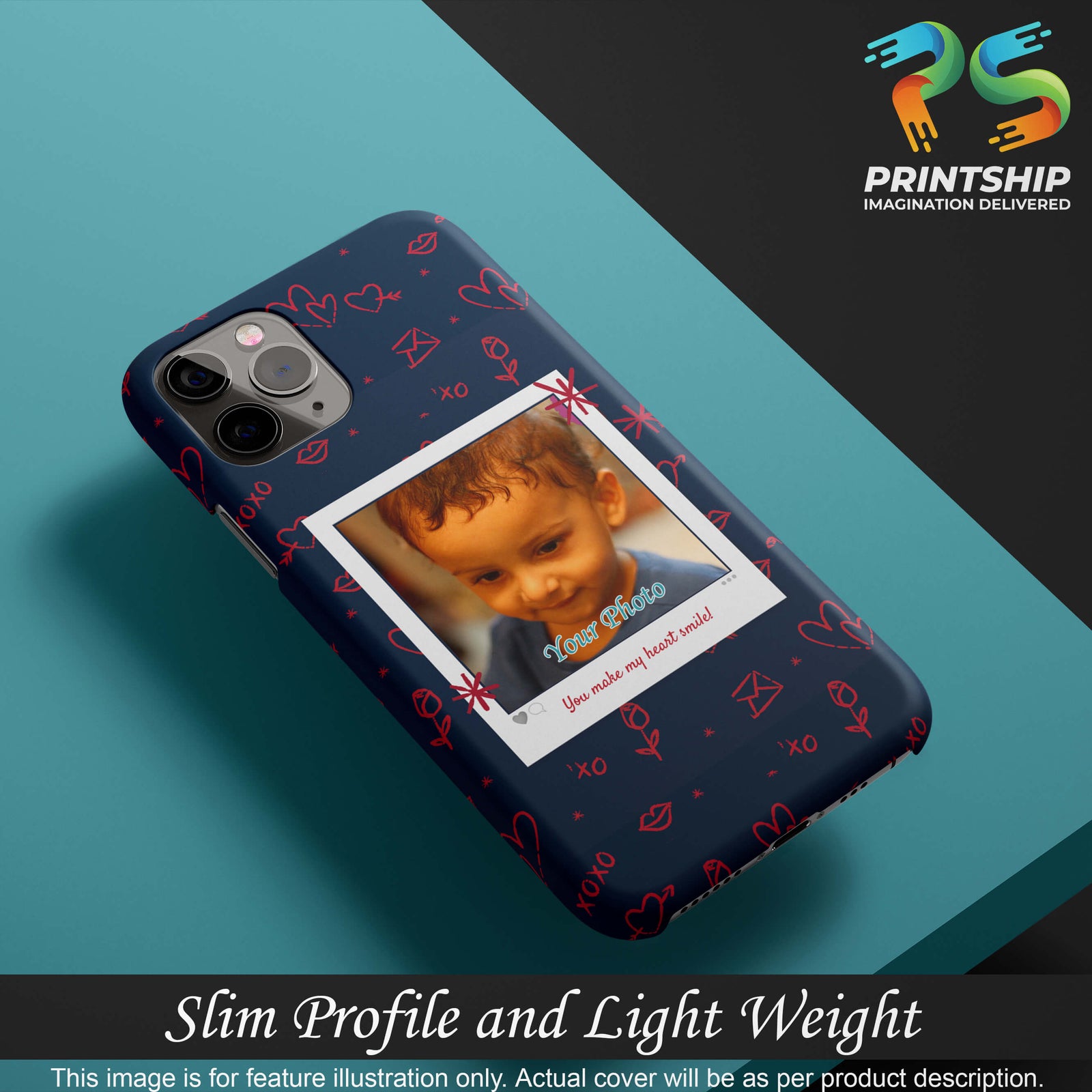 A0503-Heart Smiles Back Cover for Realme X7 Max 5G-Image4