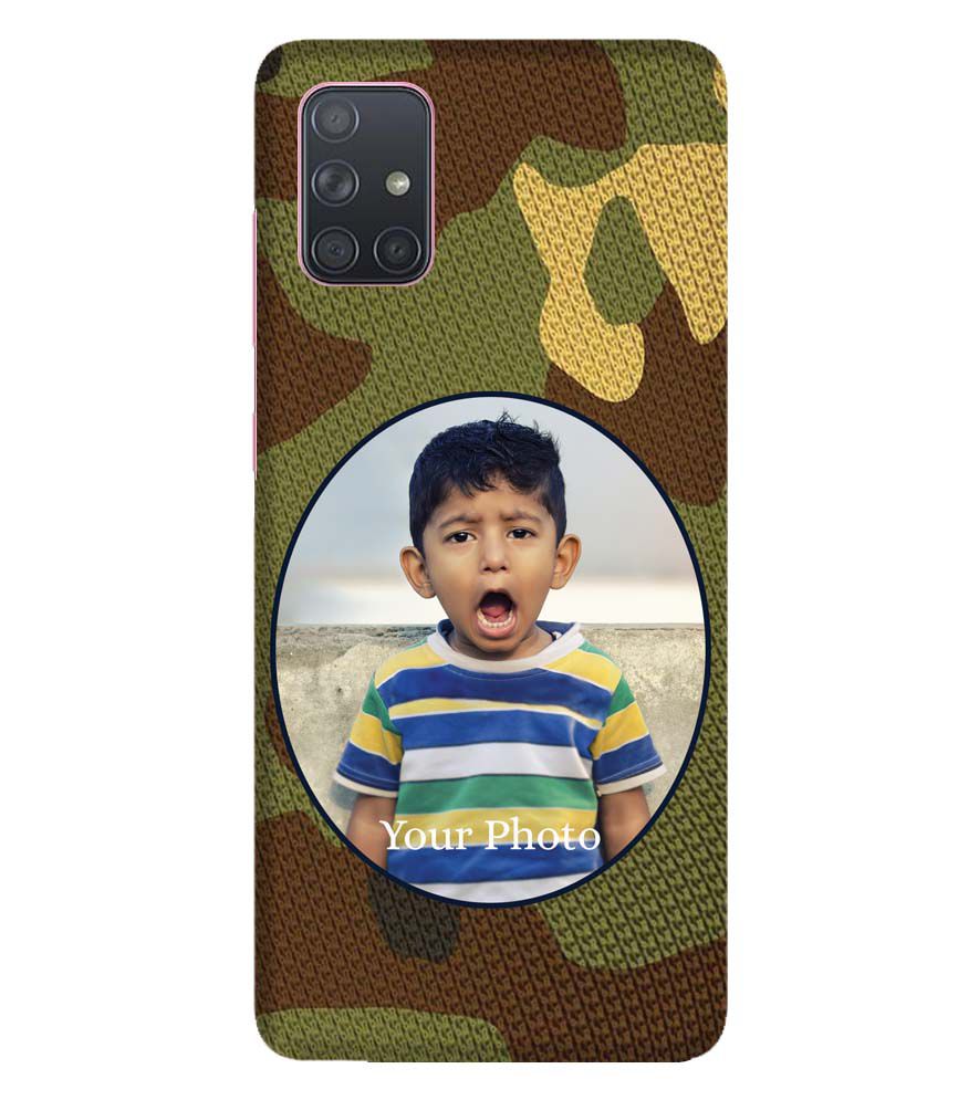A0506-Camouflage Photo Back Cover for Samsung Galaxy A71