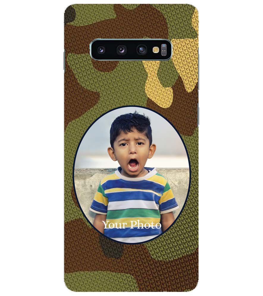A0506-Camouflage Photo Back Cover for Samsung Galaxy S10+ (Plus with 6.4 Inch Screen)