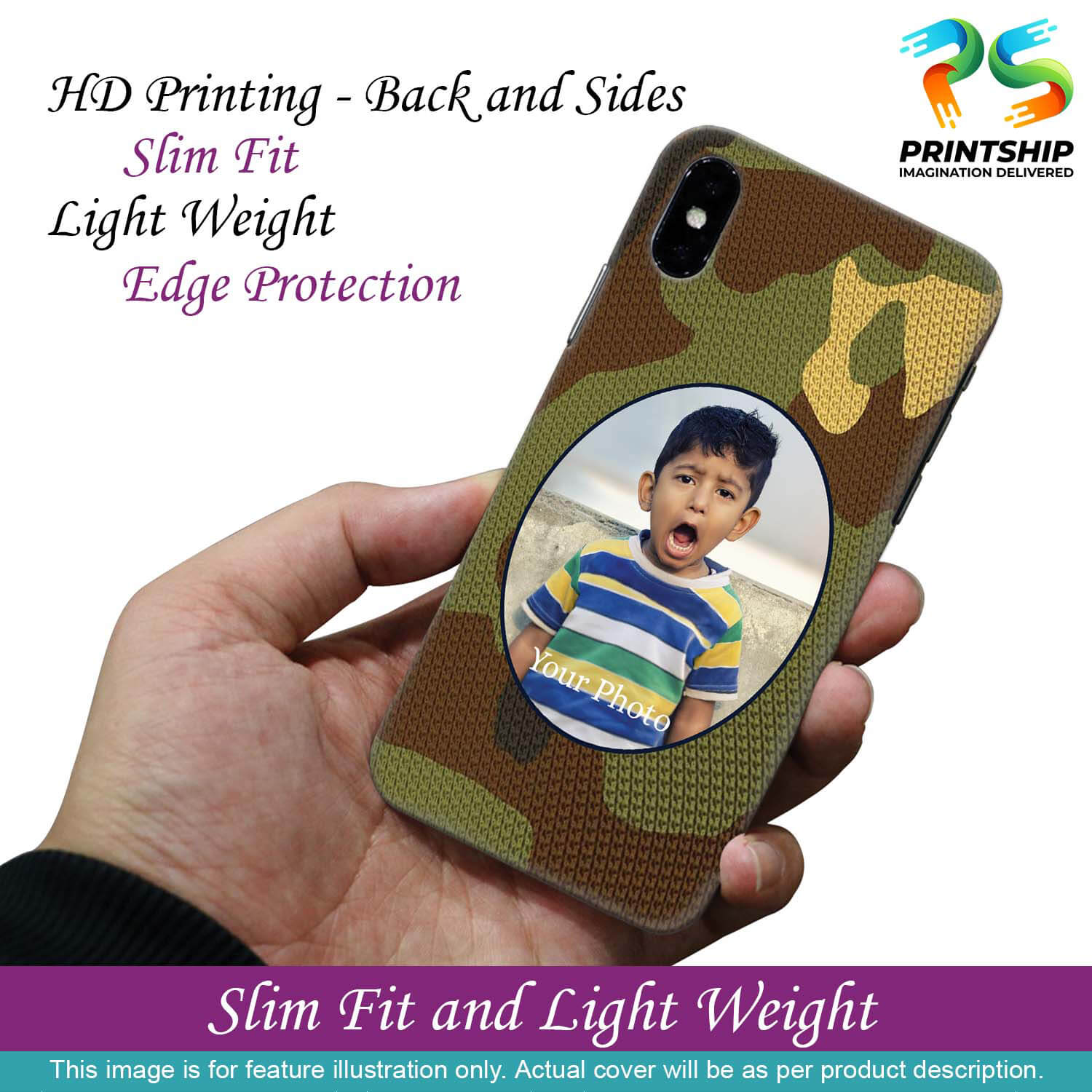 A0506-Camouflage Photo Back Cover for Realme X3 SuperZoom