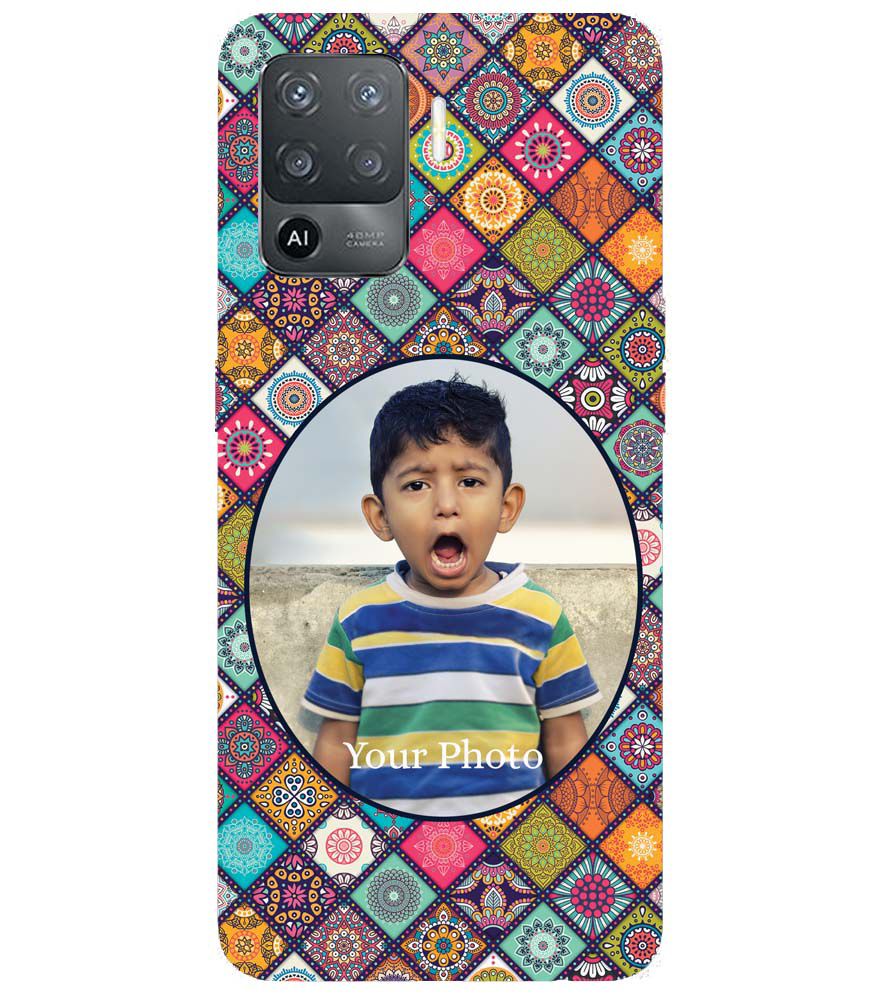 A0507-Mandala Photo Back Cover for Oppo F19 Pro