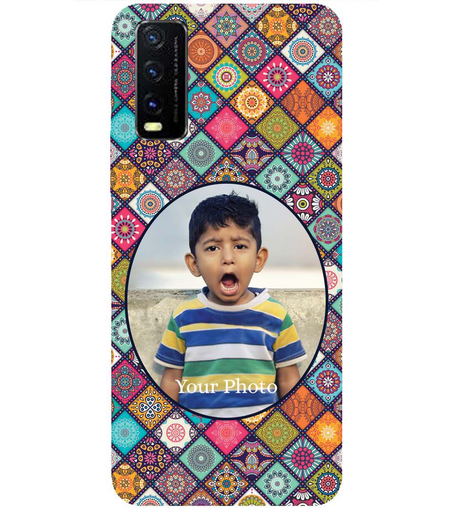 A0507-Mandala Photo Back Cover for Vivo Y20i