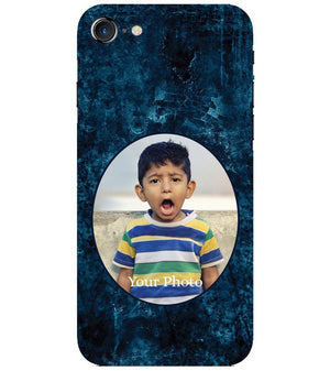 A0508-Photo on Blue Back Cover for Apple iPhone 7