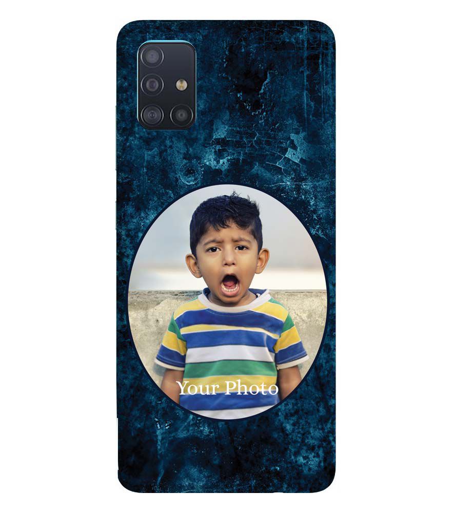 A0508-Photo on Blue Back Cover for Samsung Galaxy A51
