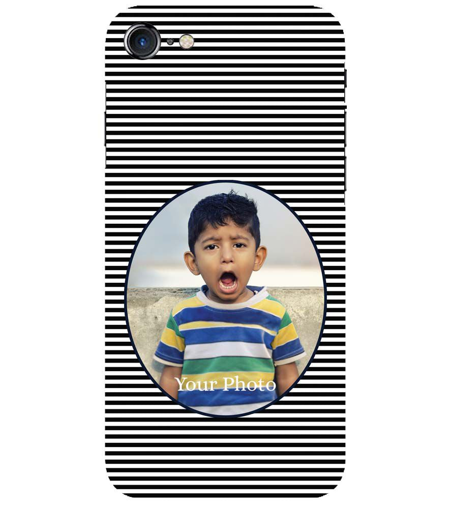 A0509-Stripes and Photo Back Cover for Apple iPhone 7