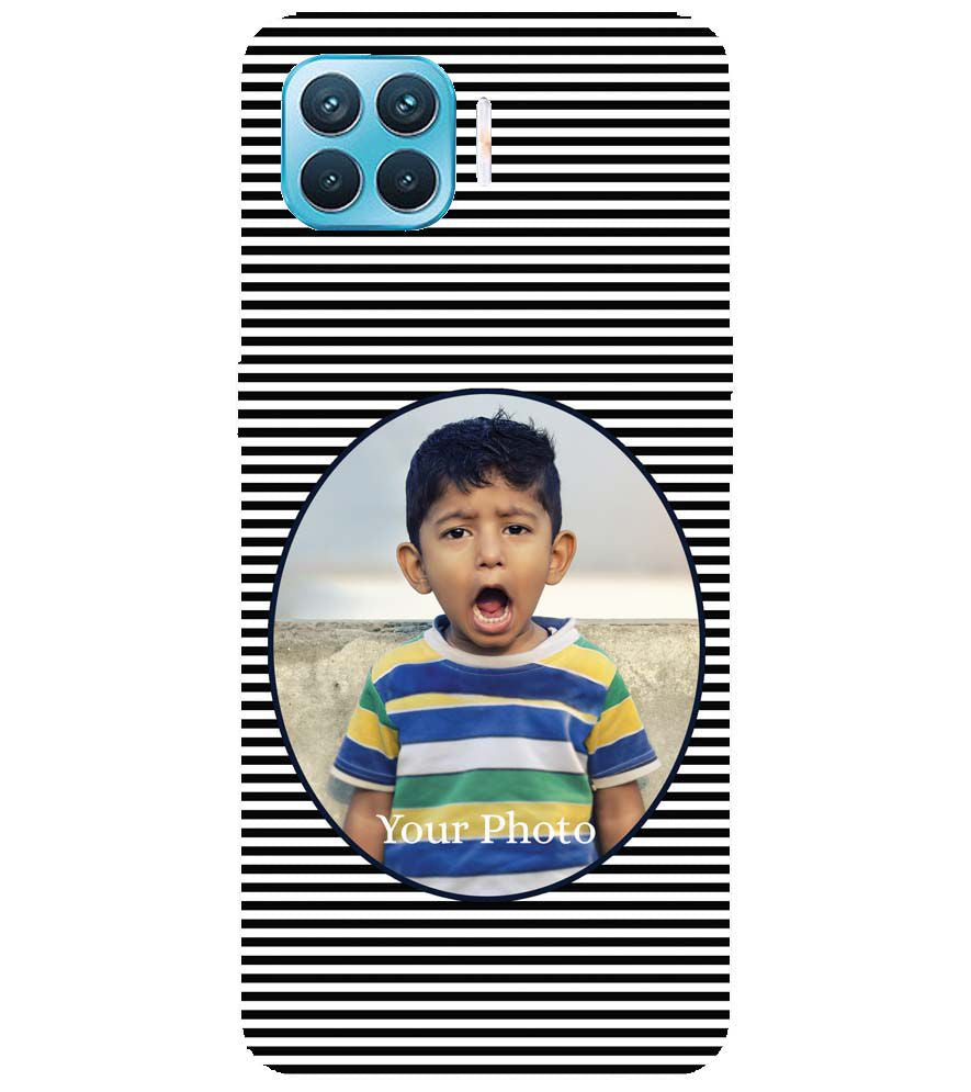 A0509-Stripes and Photo Back Cover for Oppo F17 Pro