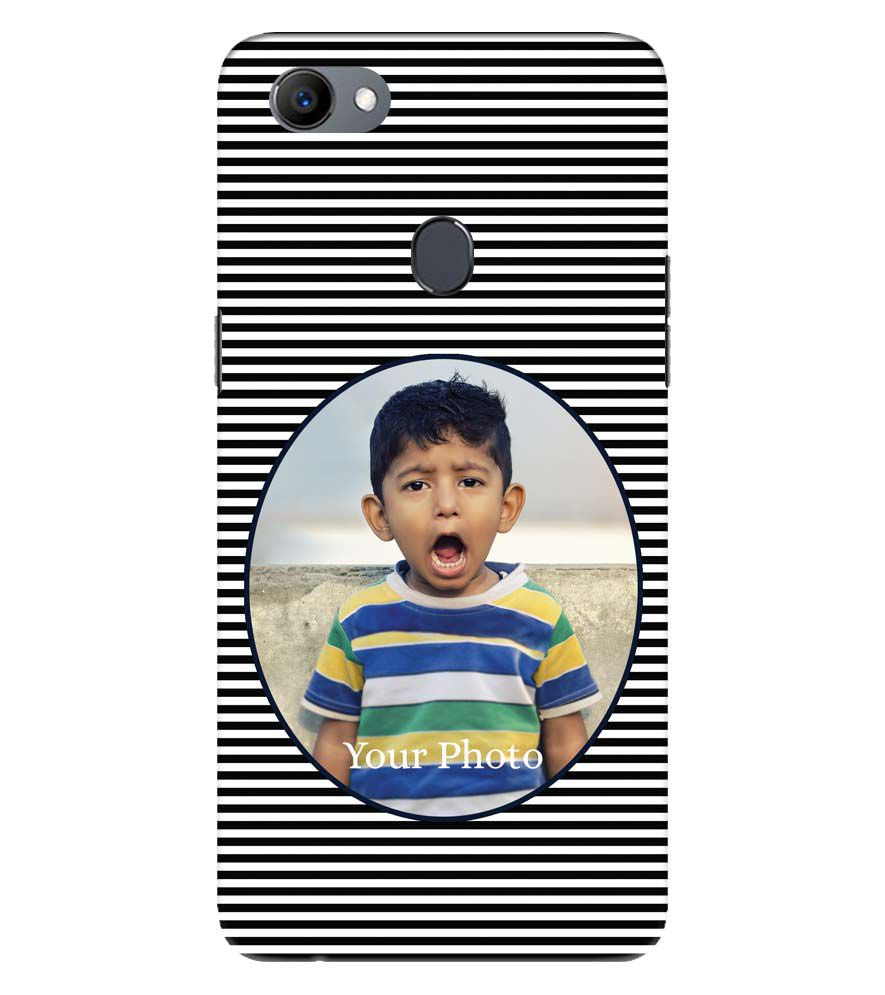 A0509-Stripes and Photo Back Cover for Oppo F5 Plus