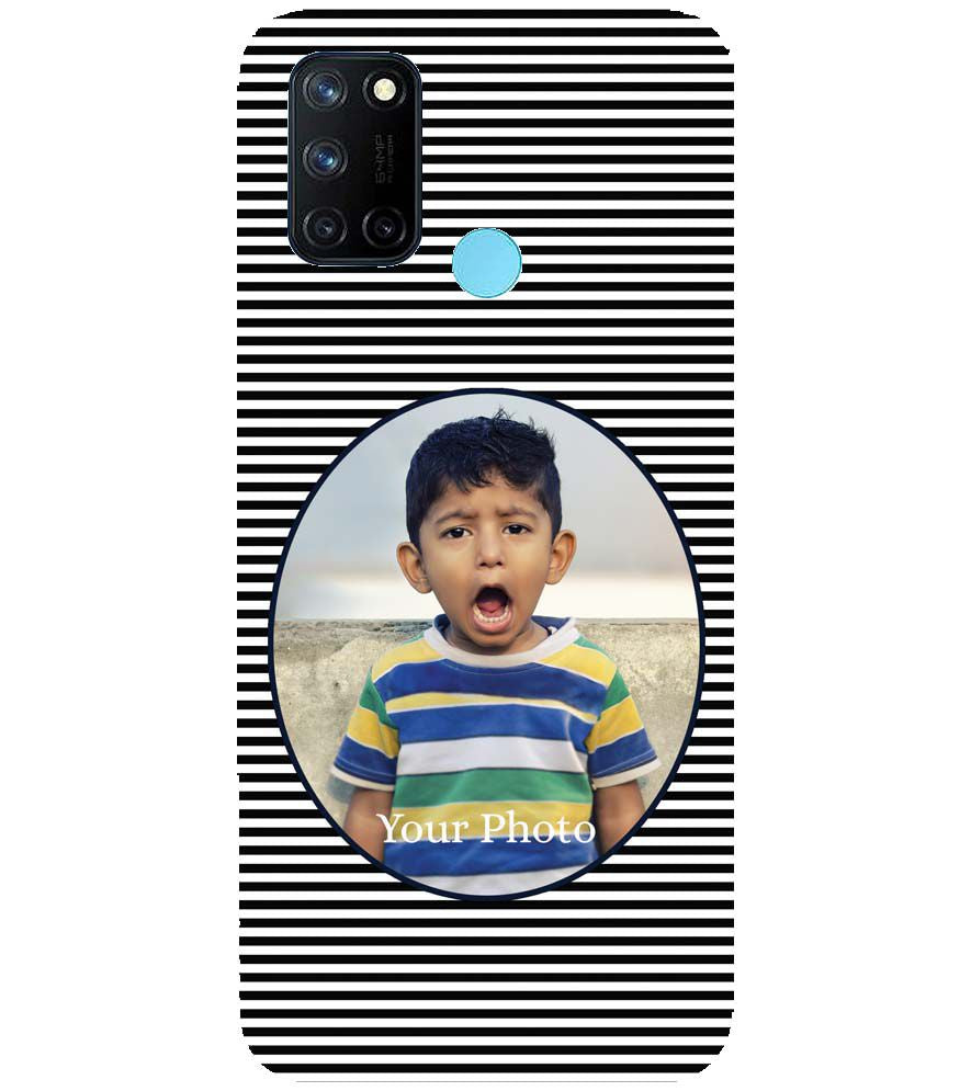 A0509-Stripes and Photo Back Cover for Realme C17