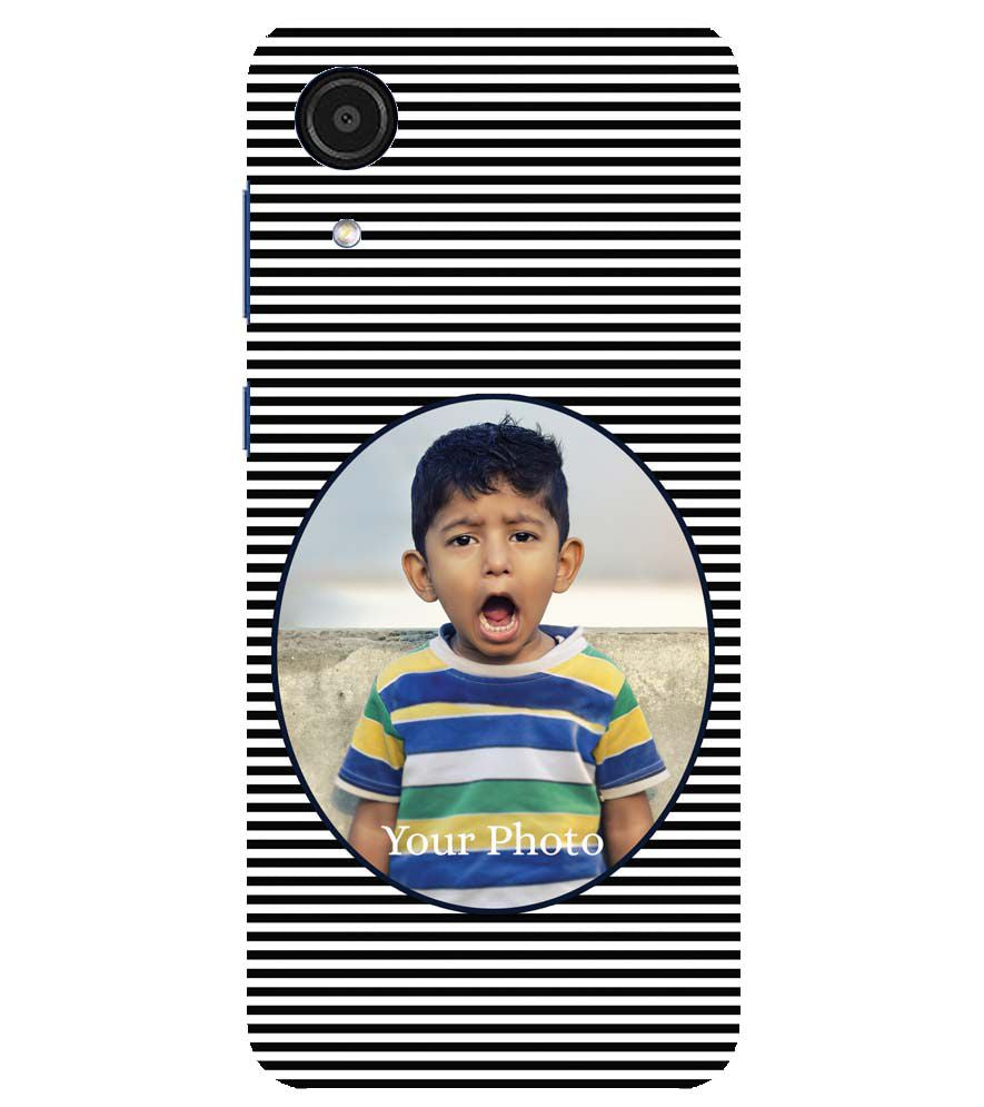 A0509-Stripes and Photo Back Cover for Samsung Galaxy A03 Core