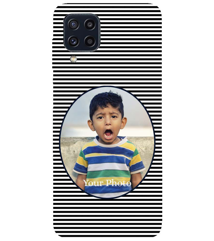 A0509-Stripes and Photo Back Cover for Samsung Galaxy M32 Prime