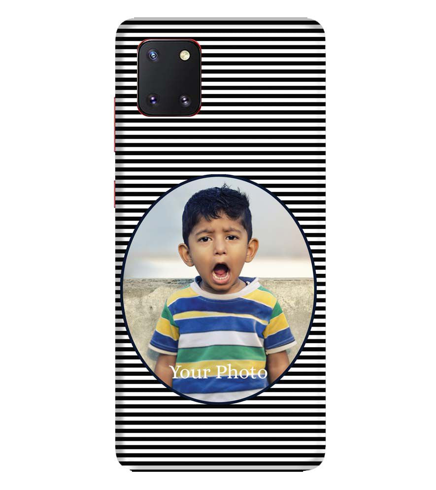A0509-Stripes and Photo Back Cover for Samsung Galaxy Note10 Lite