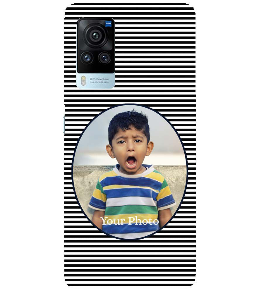 A0509-Stripes and Photo Back Cover for vivo X60 Pro