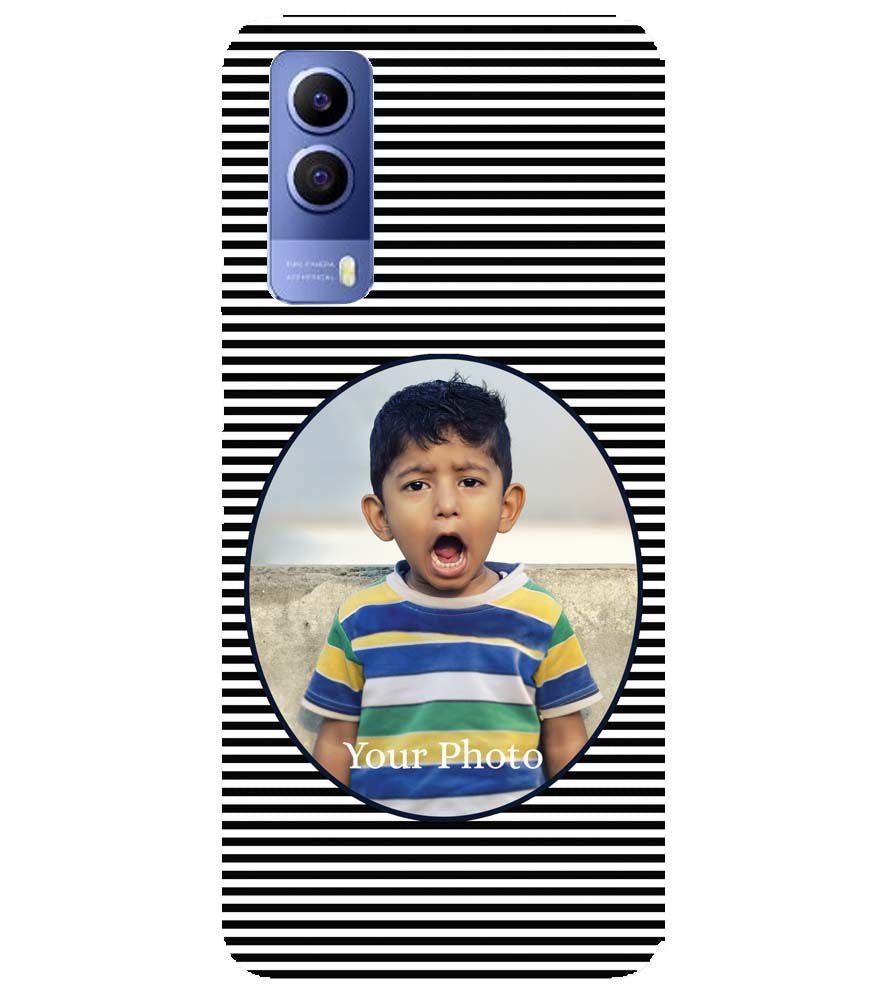 A0509-Stripes and Photo Back Cover for vivo Y53s