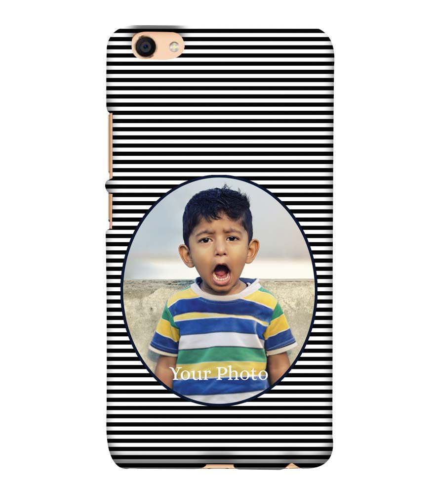 A0509-Stripes and Photo Back Cover for vivo Y55s