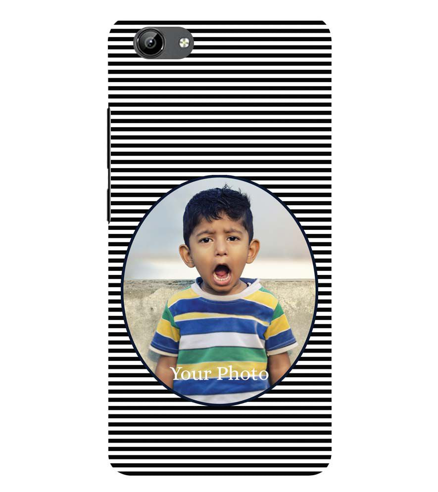A0509-Stripes and Photo Back Cover for Vivo Y71i