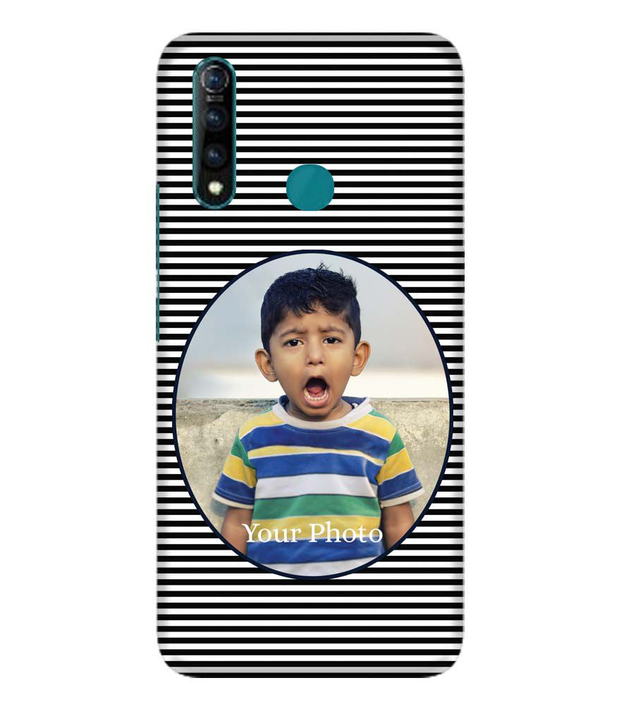 A0509-Stripes and Photo Back Cover for Vivo Z1 Pro