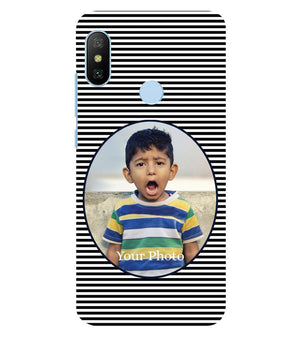 A0509-Stripes and Photo Back Cover for Xiaomi Redmi A2