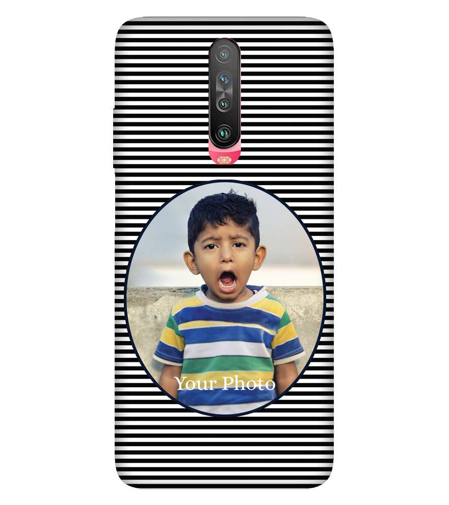 A0509-Stripes and Photo Back Cover for Xiaomi Redmi K30