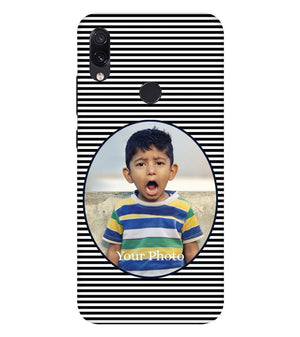 A0509-Stripes and Photo Back Cover for Xiaomi Redmi Note 7 Pro