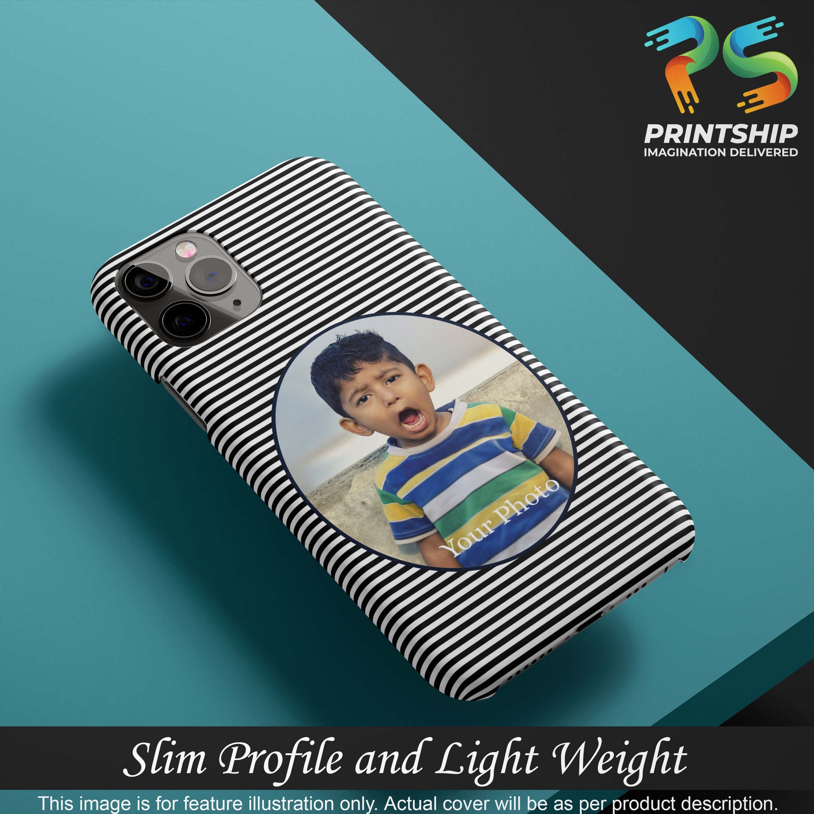 A0509-Stripes and Photo Back Cover for vivo Y51 (2020, December)-Image4