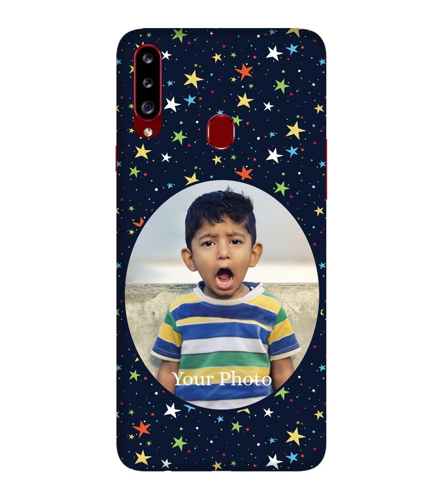 A0510-Stars and Photo Back Cover for Samsung Galaxy A20s