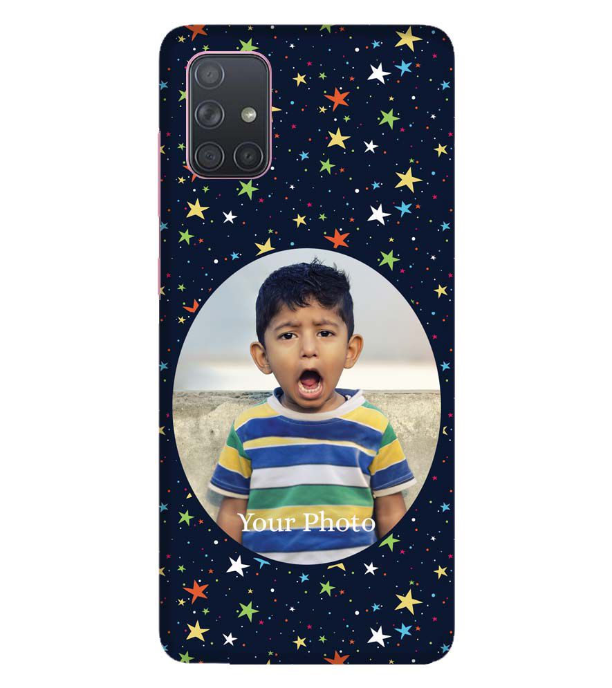 A0510-Stars and Photo Back Cover for Samsung Galaxy A71