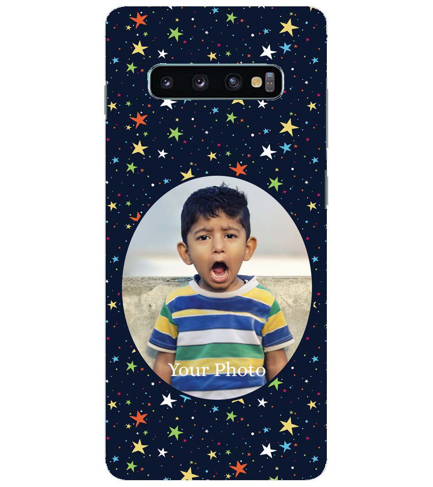 A0510-Stars and Photo Back Cover for Samsung Galaxy S10+ (Plus with 6.4 Inch Screen)