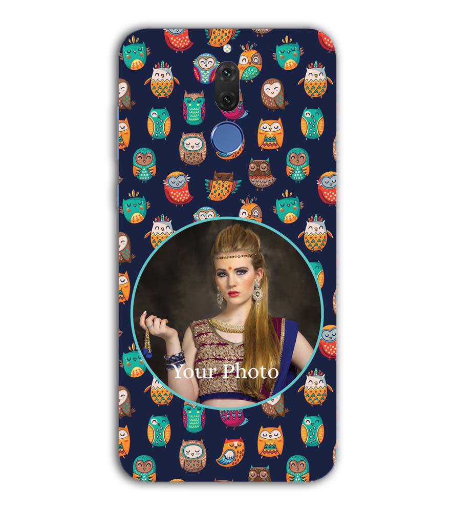 A0512-Owly Pattern Photo Back Cover for Huawei Nova 2i