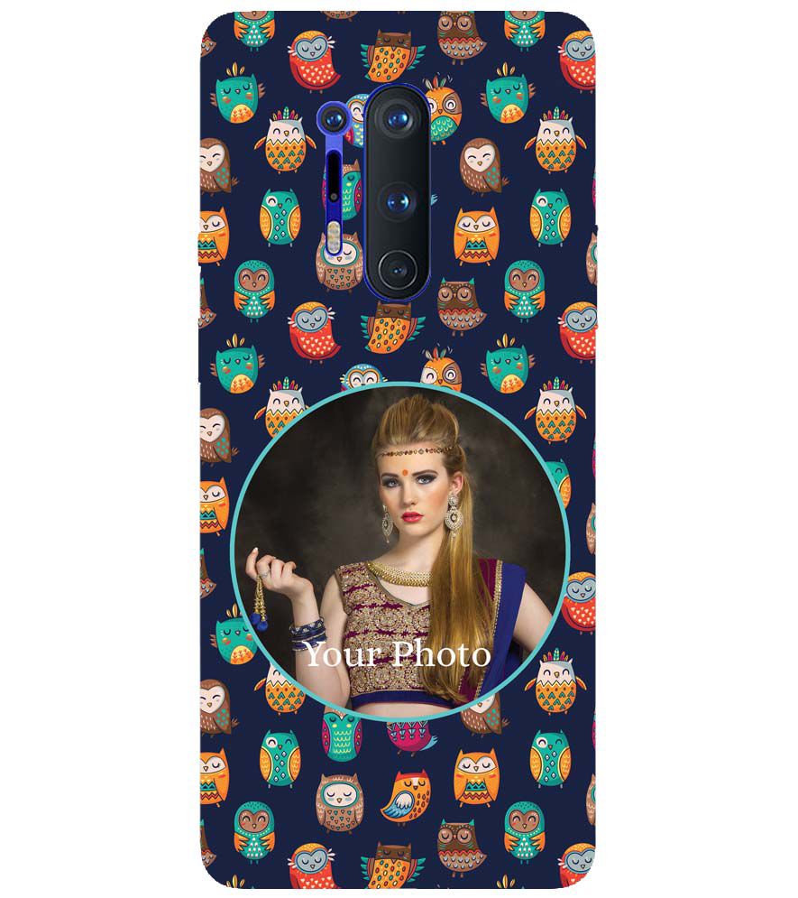 A0512-Owly Pattern Photo Back Cover for OnePlus 8 Pro