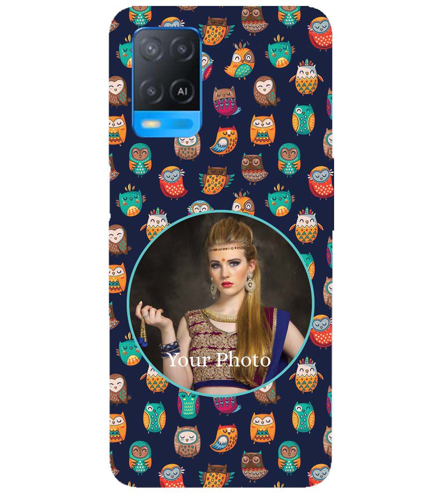 A0512-Owly Pattern Photo Back Cover for Oppo A54