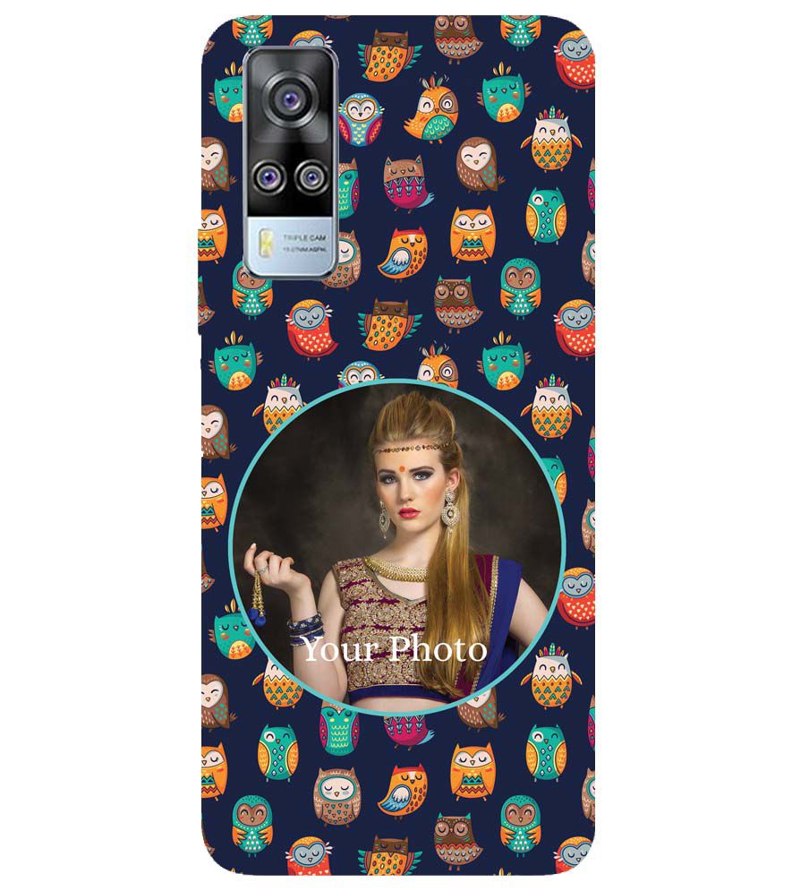 A0512-Owly Pattern Photo Back Cover for vivo Y51 (2020, December)
