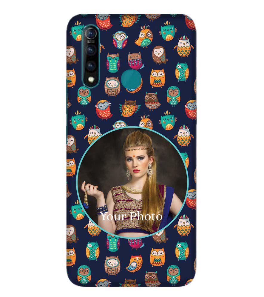 A0512-Owly Pattern Photo Back Cover for Vivo Z1 Pro