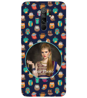 A0512-Owly Pattern Photo Back Cover for Xiaomi Redmi 9 Prime