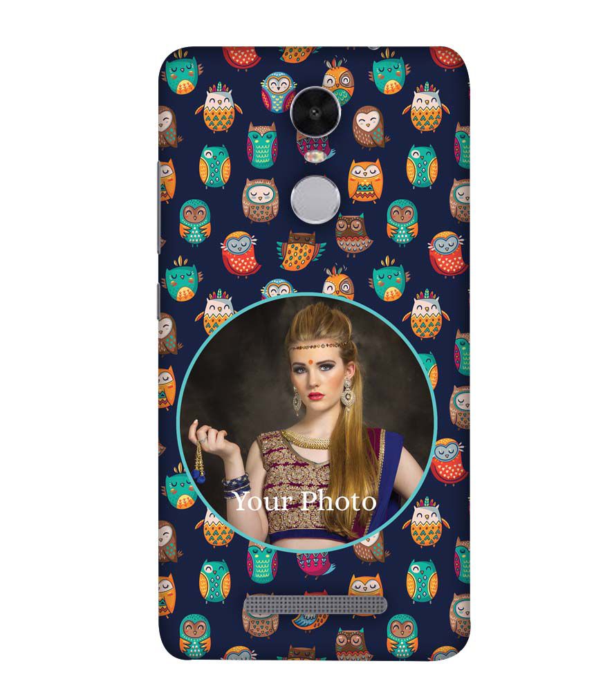 A0512-Owly Pattern Photo Back Cover for Xiaomi Redmi Note 4