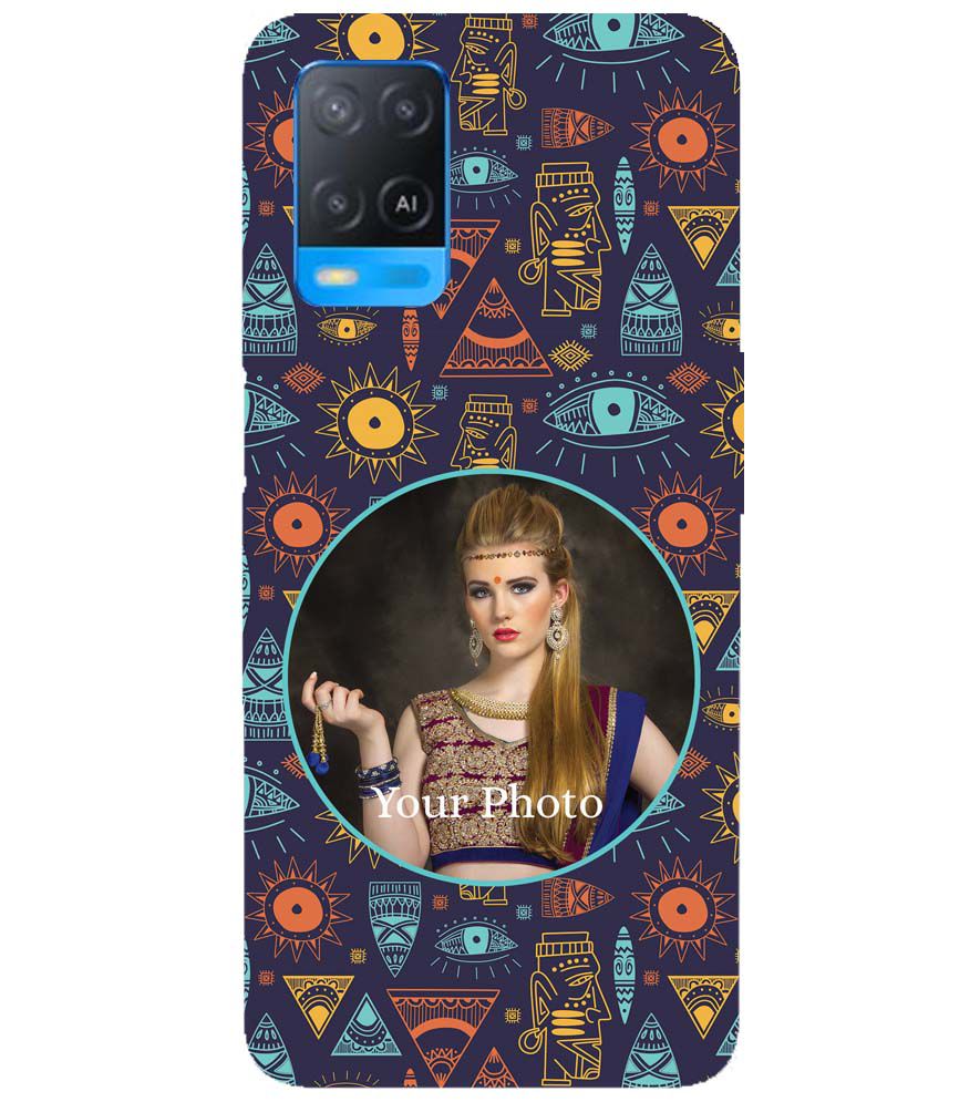 A0513-Traditional Pattern Photo Back Cover for Oppo A54