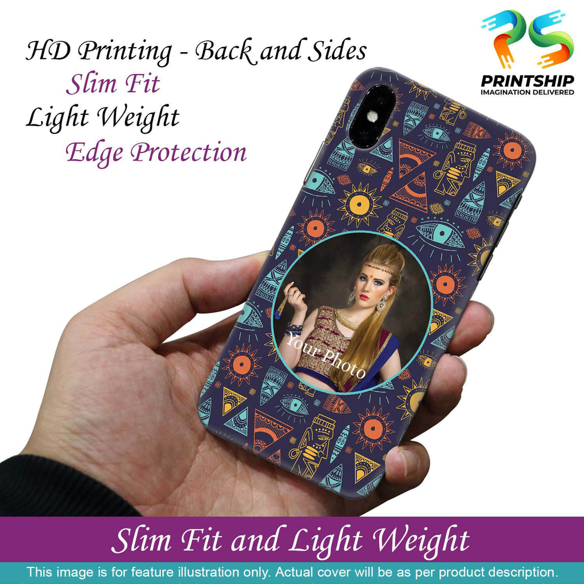 A0513-Traditional Pattern Photo Back Cover for Vivo S1-Image2