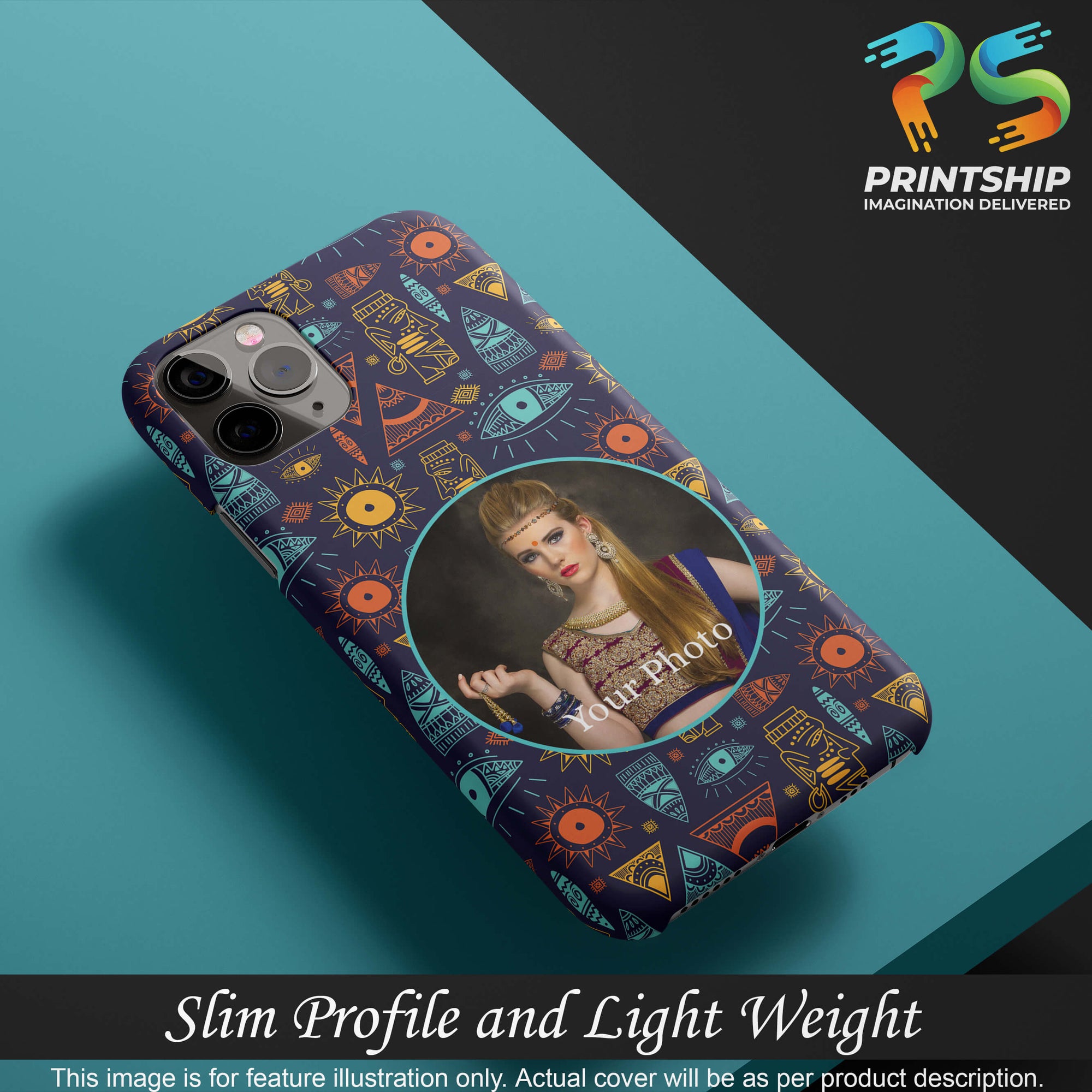 A0513-Traditional Pattern Photo Back Cover for Samsung Galaxy A70s-Image4