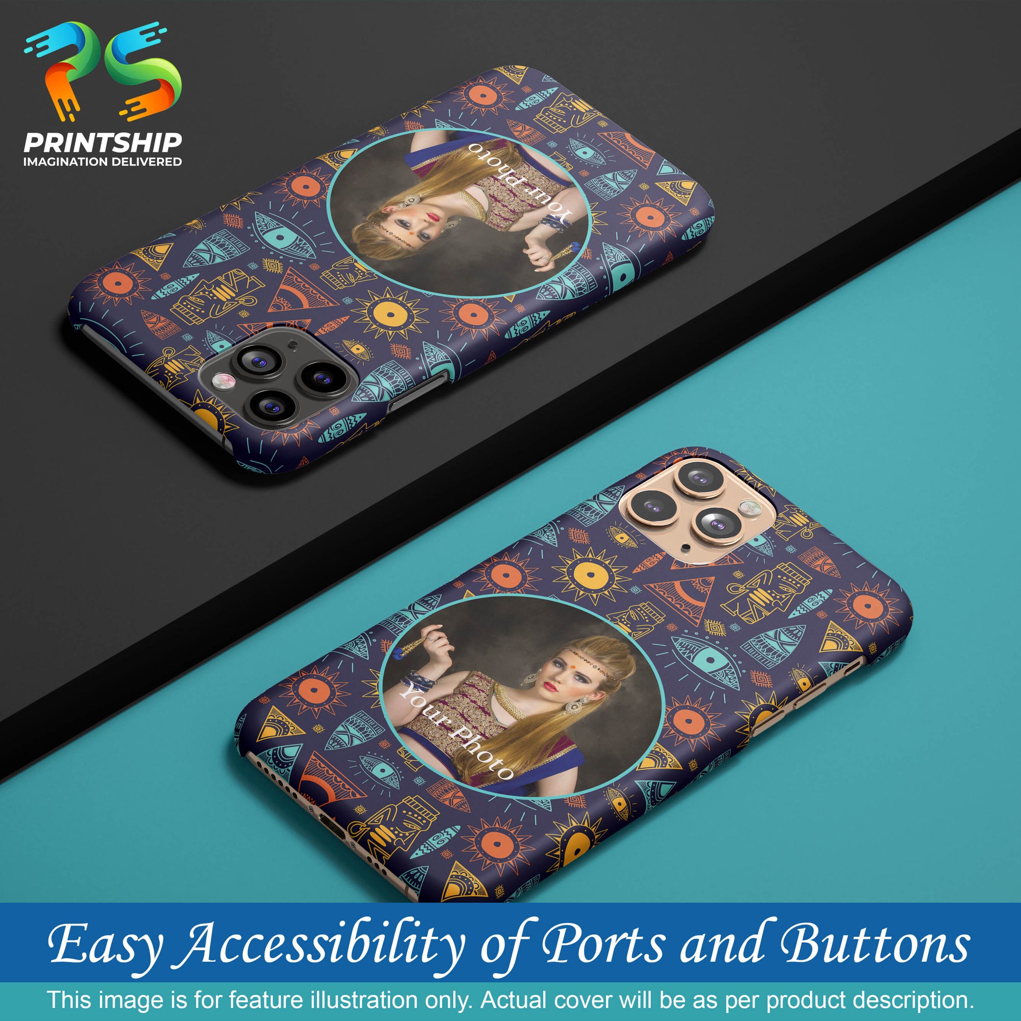 A0513-Traditional Pattern Photo Back Cover for Samsung Galaxy A70s-Image5