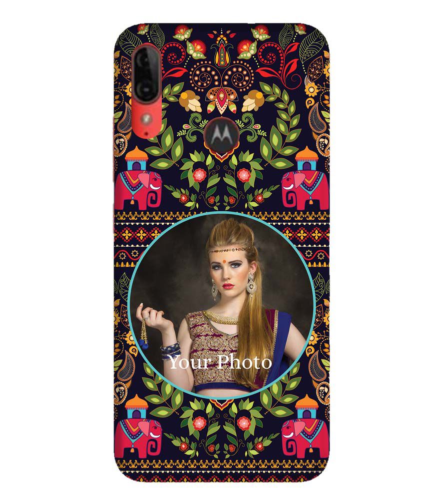 A0514-Mughal Pattern Photo Back Cover for Motorola Moto E6s