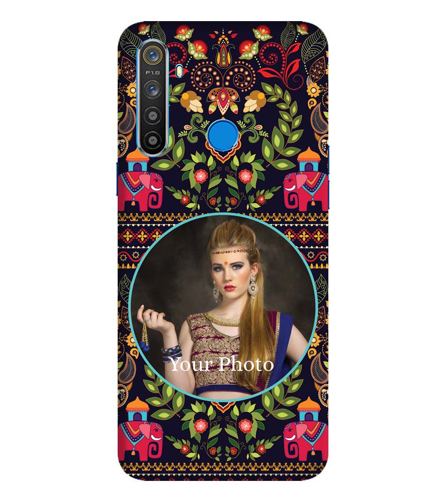 A0514-Mughal Pattern Photo Back Cover for Realme 5i