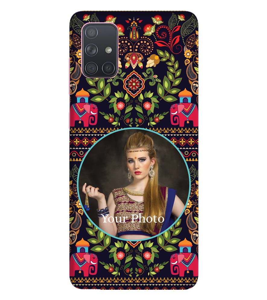 A0514-Mughal Pattern Photo Back Cover for Samsung Galaxy A71
