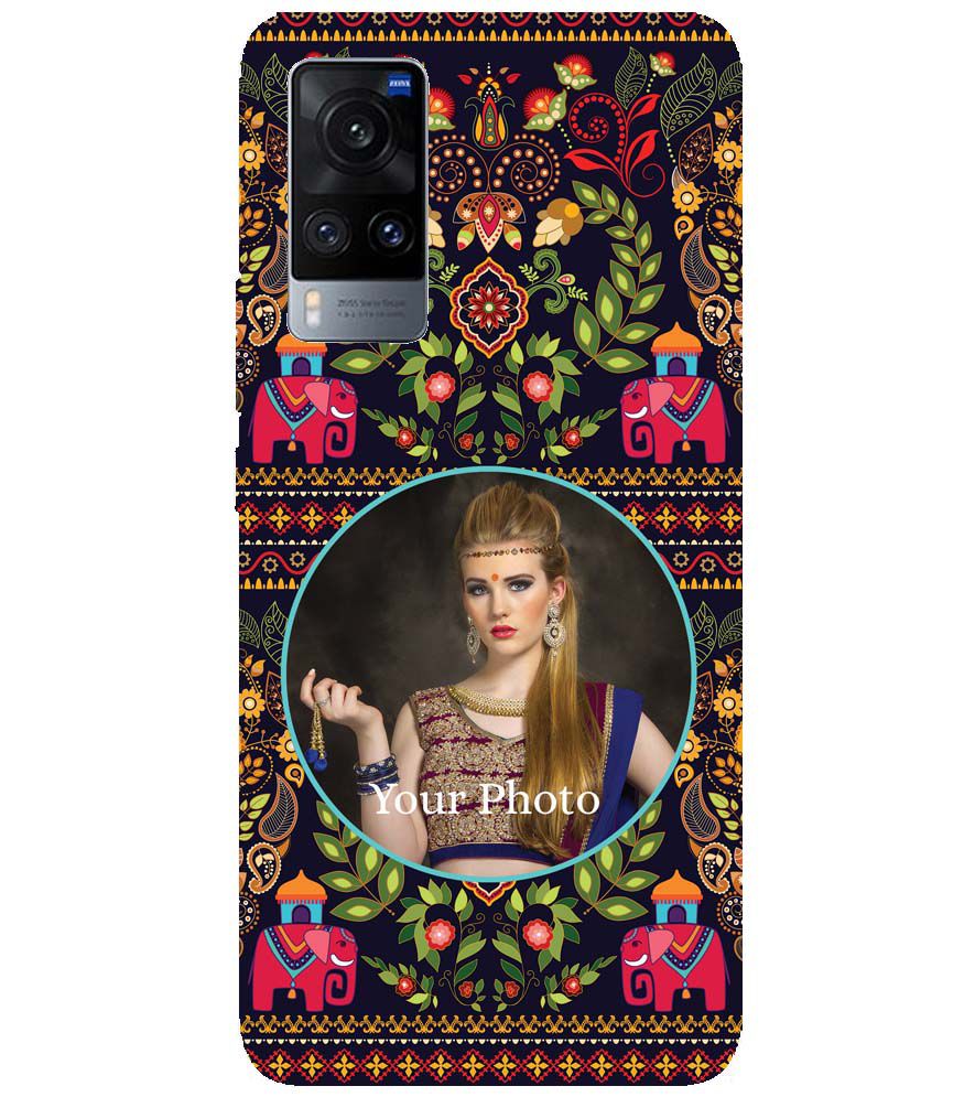 A0514-Mughal Pattern Photo Back Cover for vivo X60