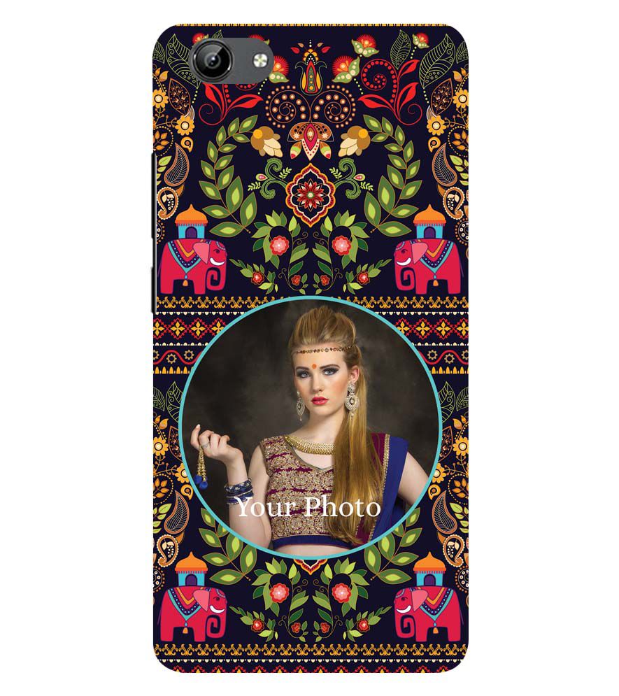 A0514-Mughal Pattern Photo Back Cover for Vivo Y71i