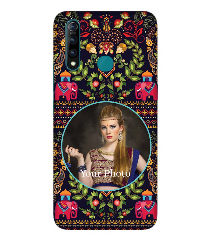 A0514-Mughal Pattern Photo Back Cover for Vivo Z1 Pro