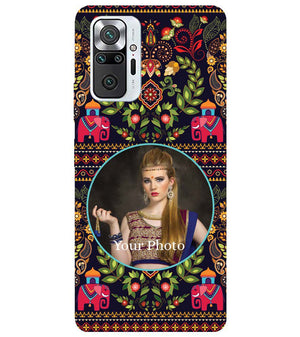 A0514-Mughal Pattern Photo Back Cover for Xiaomi Redmi Note 10 Pro